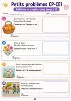 Aperçu - Feuilles d'exercices - Petits problèmes CP-CE1 - Page 3