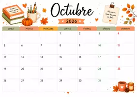 Vista previa - Para docentes: organización, planificación y formación - CALENDARIOS MENSUALES 2026/2027 - página 1