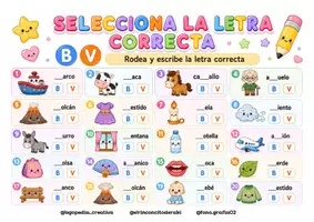 Vista previa - Tarjetas / Manipulativos - ORTOGRAFÍA DIVERTIDA - página 2