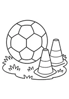 Vorschau - Mal- und Bastelvorlagen - 25 Ausmalbilder für Kita & Vorschule | Fußball-Ausmalbilder - Seite 1