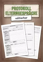 Vorschau - Anderer Materialtyp - Protokoll Elterngespräche für die Grundschule - Deckblatt