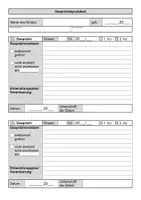 Vorschau - Anderer Materialtyp - Protokoll Elterngespräche für die Grundschule - Seite 1