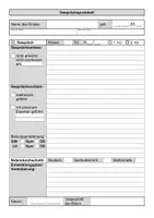 Vorschau - Anderer Materialtyp - Protokoll Elterngespräche für die Grundschule - Seite 3