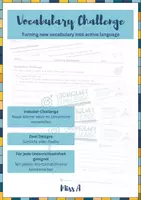 Vorschau - Aufgabenkarten - Vocabulary Challenge | Vokabeltraining für den Englischunterricht (Mittel- & Oberstufe) - Deckblatt