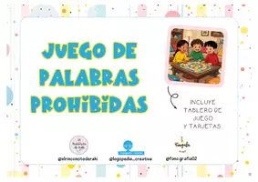 Vista previa - Juegos / Gamificación - JUEGO DE PALABRAS PROHIBIDAS - Portada