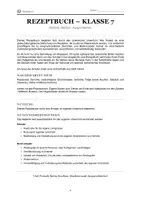 Vorschau - Arbeitsblätter - Rezeptbuch_Klasse7 - Seite 1
