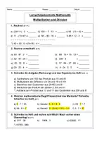 Vorschau - Arbeitsblätter - Test Multiplikation und Division Klasse 5/6 - Seite 2