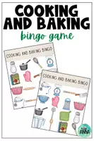 anteprima - Materiale di supporto/inclusione - Cooking and Baking Bingo Game | Gioco del bingo per il vocabolario della cucina e della pasticceria in inglese - Pagina di copertina