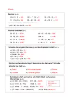 Vorschau - Arbeitsblätter - Test Multiplikation und Division Klasse 5/6 - Seite 1