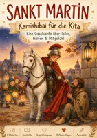 Vorschau - Bildkarten - Sankt Martin Kamishibai für die Kita | Bildkarten, Geschichte & Gesprächsimpulse - Deckblatt
