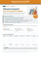 Vorschau - Arbeitsblätter - Taktarten 2/4, 3/4, 4/4 – Musik - Deckblatt