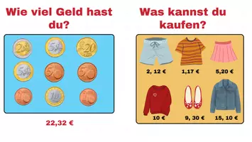 Vorschau - Spiele - Einkaufen gehen - Rechen- und Sprechübung auf Deutsch - Seite 3