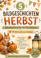 Vorschau - Bildkarten - 5 Bildgeschichten Herbst – Schreibanlässe für die Grundschule + Wortschatz - Deckblatt