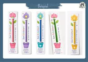 Vorschau - Mal- und Bastelvorlagen - Schulstart Geschenk für Schüler| Bleistift Blume | Willkommen im neuen Schuljahr | Grundschule (Freebie) - Seite 2