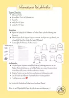 Vorschau - Arbeitsblätter - Origami Halloween Geister - Gespenster falten Herbst - Kunst und basteln Grundschule Klasse 3 und 4 - Seite 1