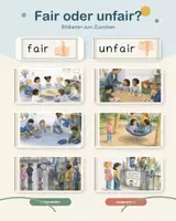 Vorschau - Bildkarten - Fair oder unfair? – Bildkarten zum Zuordnen | Soziales Lernen in der Grundschule - Deckblatt