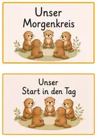 Vorschau - Bildkarten - Morgenkreis Otter-Klasse I 19 Karten - Seite 1
