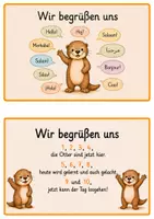 Vorschau - Bildkarten - Morgenkreis Otter-Klasse I 19 Karten - Seite 2