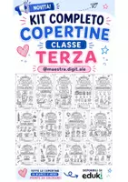 anteprima - Etichette / Segnalibri - Kit copertine classe terza (tutte le discipline) - Pagina di copertina