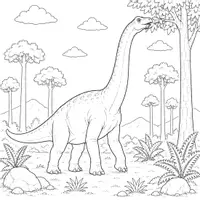Vorschau - Mal- und Bastelvorlagen - Dinosaurier Ausmalbilder (50 Malvorlagen) inkl. Stundenentwurf (PDF) - Seite 2