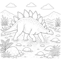 Vorschau - Mal- und Bastelvorlagen - Dinosaurier Ausmalbilder (50 Malvorlagen) inkl. Stundenentwurf (PDF) - Seite 3