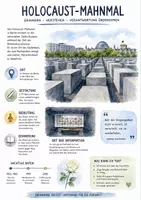 Vorschau - Arbeitsblätter - Lernposter + Arbeitsblätter zum Thema "Holocaust-Mahnmal" + Lösung & MP3 + Mindmap + Infografik - Deckblatt