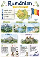 Vorschau - Arbeitsblätter - Lernposter + Arbeitsblatt "Rumänien" + Onlineübung & MP3 + Mindmap + Infografik - Deckblatt