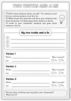 Vista previa - Hojas de trabajo - Back to School: Juegos para Conocerse y Dinámicas Rompehielo (Inglés | 1º–4º de ESO) - página 3