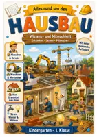 Vorschau - Arbeitsblätter - Alles rund um den Hausbau – Wissens- und Mitmachheft (Kita–1.Klasse) - Deckblatt