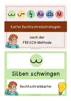 Vorschau - Anderer Materialtyp - Fresch Methode Kartei Rechtschreibstrategien - Seite 1