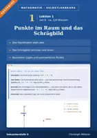 Vorschau - selbst erstellte Cliparts/Grafiken - Lektion 1 Punkte im Raum Selbstlernkurs - Deckblatt