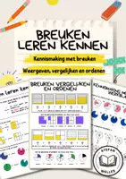 Voorbeeld - Breuken leren kennen - Weergeven, vergelijken en ordenen - Voorblad