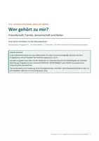 Vorschau - Unterrichtsreihen - Wer gehoert zu mir - Freundschaft Familie Gemeinschaft Rollen -Unterrichtsreihe - Seite 1