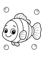 Vorschau - Mal- und Bastelvorlagen - 25 Ausmalbilder zur Unterwasserwelt | Meerestiere-Freebie für Kita & Vorschule - Seite 1