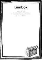 Vorschau - Unterrichtsreihen - Lernbox - Deckblatt