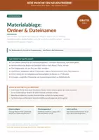 Vorschau - Arbeitsblätter - Ablageplan und Mini-Training für Referendariat, LiV und LAA - Deckblatt