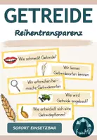 Vorschau - Anderer Materialtyp - Reihentransparenz Getreide – Sachunterricht 3. & 4. Klasse - Deckblatt