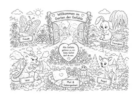 Vorschau - Arbeitsblätter - Im Garten der Gefühle Klasse 1 Fantasiereise über Gefühle - Seite 3