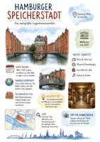 Vorschau - Arbeitsblätter - Lernposter + Arbeitsblätter zum Thema "Hamburger Speicherstadt" + Lösung & MP3 + Mindmap + Infografik - Deckblatt