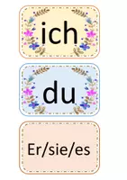 Vorschau - Fördermaterial/Inklusion - Verben konjugieren - Tafelmaterial - Seite 2