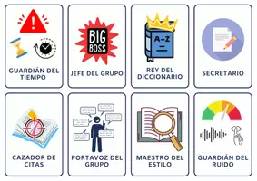 Aperçu - Outils du professeur - Cartes de rôles en espagnol- Travail coopératif - Page de couverture