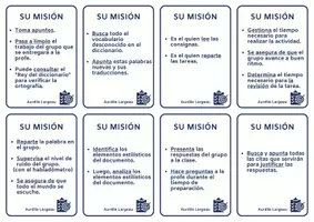 Aperçu - Outils du professeur - Cartes de rôles en espagnol- Travail coopératif - Page 2