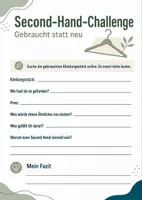 Vorschau - Arbeitsblätter - Second Hand - Kleidung reparieren - Reparieren statt neu - Deckblatt