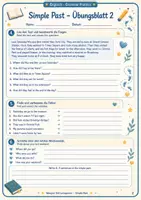 Vorschau - Arbeitsblätter - Wanyvos Lernspuren Simple Past Orange Line 4 Unit 1 - Seite 2