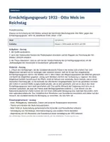 Vorschau - Klassenarbeiten - NS-Herrschaft 1933–45 – 2 Klausuren + EWH - Seite 1