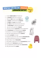 Vorschau - Arbeitsblätter - Lernsätze - Wörter mit Qu/qu - Seite 1