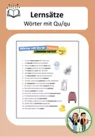 Vorschau - Arbeitsblätter - Lernsätze - Wörter mit Qu/qu - Deckblatt