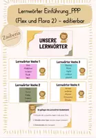 Vorschau - Präsentationen/Tafelbilder - Lernwörter Einführung_Powerpoint editierbar (angelehnt an Flex und Flora 2) - Deckblatt