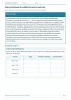Vorschau - Arbeitsblätter - Mathematik Klasse 10 – Ganzrationale Funktionen untersuchen - Deckblatt