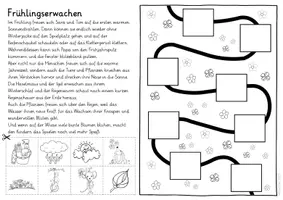 Vorschau - Arbeitsblätter - Deutsch - Lesewege Frühling - Seite 1